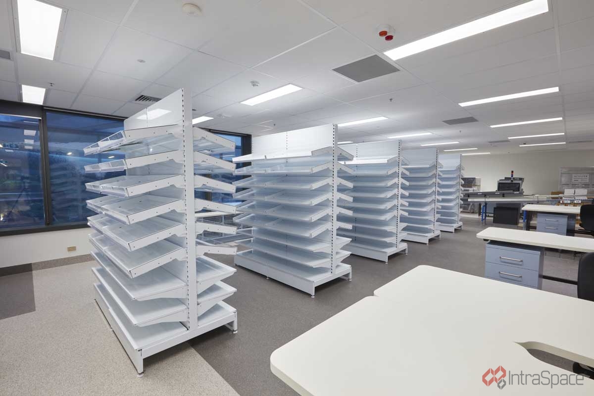 pharmacy shelving solutions