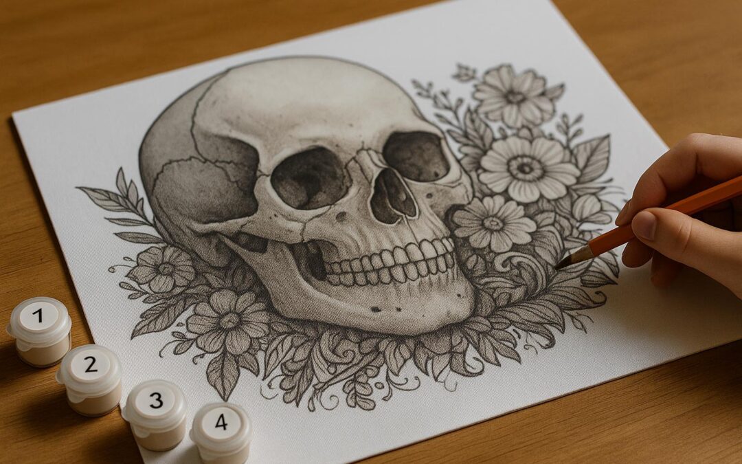 Skull Paint By Numbers For Adults: A Fun and Relaxing Creative Hobby